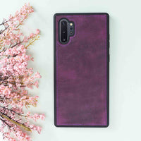 Magic Magnetic Detachable Leather Wallet Case for Samsung Galaxy Note 10 Plus / Note 10 Plus 5G - PURPLE - saracleather