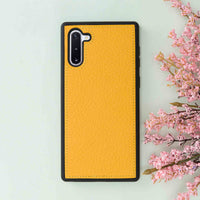 Magic Magnetic Detachable Leather Wallet Case for Samsung Galaxy Note 10 - YELLOW - saracleather