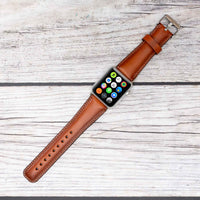 Full Grain Leather Band for Apple Watch - EFFECT TAN - saracleather