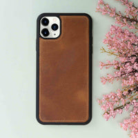 Magic Magnetic Detachable Leather Wallet Case for iPhone 11 Pro Max (6.5") - TAN - saracleather