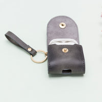 Mai Leather Case for AirPods 1 & 2 - GRAY - saracleather