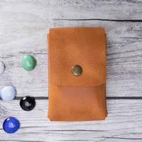 Troy Leather Case for Cigarette - TAN - saracleather