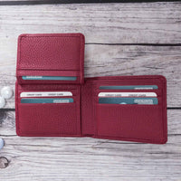Carlos Leather Men's Bifold Wallet - BORDEAUX - saracleather