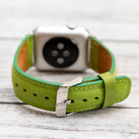 Full Grain Leather Band for Apple Watch - GREEN - saracleather