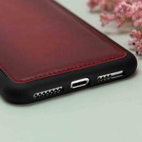 Flex Cover Leather Case for iPhone XS Max (6.5") - EFFECT RED - saracleather