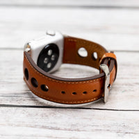 Holo Strap: Full Grain Leather Band for Apple Watch 38mm / 40mm - TAN - saracleather