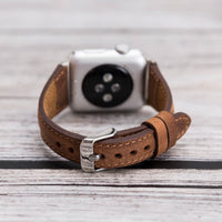 Slim Strap - Full Grain Leather Band for Apple Watch 38mm / 40mm - BROWN - saracleather