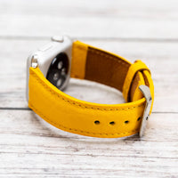 Full Grain Leather Band for Apple Watch - YELLOW - saracleather