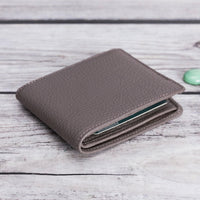 Jeffrey Leather Men's Bifold Wallet - SAND - saracleather