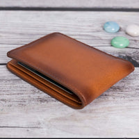 Pier Leather Men's Bifold Wallet - EFFECT BROWN - saracleather