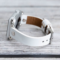 Ferro Strap - Full Grain Leather Band for Apple Watch - WHITE - saracleather