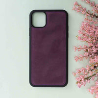 Magic Magnetic Detachable Leather Wallet Case for iPhone 11 Pro Max (6.5") - PURPLE - saracleather