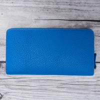 Seville Women's Leather Wallet - BLUE - saracleather
