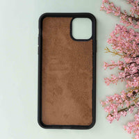 Magic Magnetic Detachable Leather Wallet Case for iPhone 11 (6.1") - TAN - saracleather