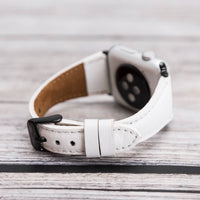 Slim Strap - Full Grain Leather Band for Apple Watch 38mm / 40mm - WHITE - saracleather