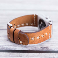 Full Grain Leather Band for Apple Watch - CAMEL - saracleather
