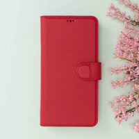 Magic Magnetic Detachable Leather Wallet Case for iPhone 11 Pro Max (6.5") - RED - saracleather