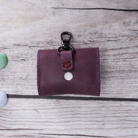 Mai Magnet Leather Case for AirPods Pro - PURPLE - saracleather