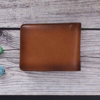Pier Leather Men's Bifold Wallet - EFFECT BROWN - saracleather