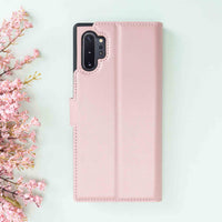 Magic Magnetic Detachable Leather Wallet Case for Samsung Galaxy Note 10 Plus / Note 10 Plus 5G - PINK - saracleather