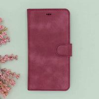 Magic Magnetic Detachable Leather Wallet Case for iPhone XS Max (6.5") - FUCHSIA - saracleather