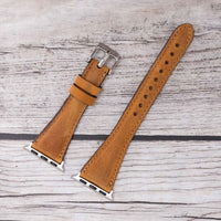 Slim Strap - Full Grain Leather Band for Apple Watch 38mm / 40mm - TAN - saracleather