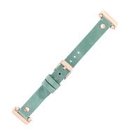 Ferro Strap - Full Grain Leather Band for Fitbit Versa 3 / Fitbit Sense / Fitbit Versa 2 / Fitbit Versa 1 / Fitbit Versa Lite - GREEN - saracleather
