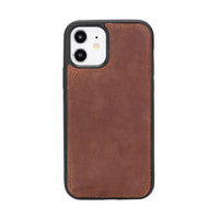 Magic Magnetic Detachable Leather Wallet Case for iPhone 12 (6.1") - BROWN - saracleather
