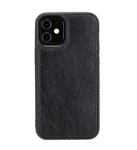 Magic Magnetic Detachable Leather Wallet Case for iPhone 12 Mini (5.4") - BLACK - saracleather