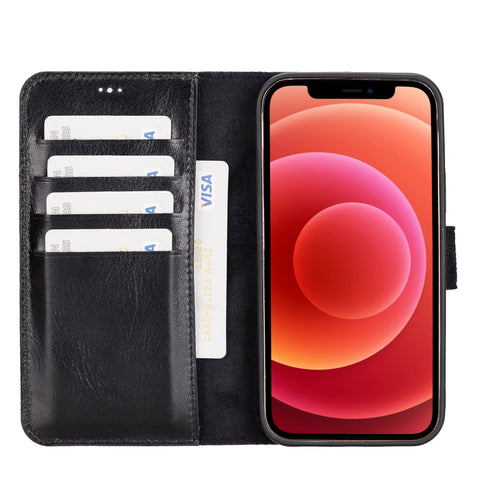 Magic Magnetic Detachable Leather Wallet Case for iPhone 12 Pro (6.1