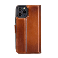 Magic Magnetic Detachable Leather Wallet Case for iPhone 12 Pro (6.1") - EFFECT BROWN - saracleather