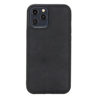 Liluri Magnetic Detachable Leather Wallet Case for iPhone 12 Pro Max (6.7") - BLACK - saracleather