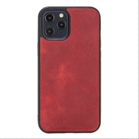 Liluri Magnetic Detachable Leather Wallet Case for iPhone 12 Pro Max (6.7") - RED - saracleather
