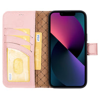Magic Magnetic Detachable Leather Wallet Case with RFID for iPhone 14 Plus (6.7") - PINK