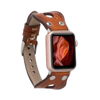 RONDA Full Grain Leather Band for Apple Watch - EFEECT BROWN