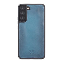 Pouch Magnetic Detachable Leather Wallet Case with RFID for Samsung Galaxy S22 Plus (6.6") - BLUE