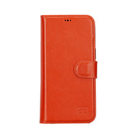 Magic Magnetic Detachable Leather Wallet Case with RFID for iPhone 14 Pro Max (6.7") - TAN