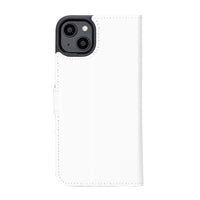 Magic Magnetic Detachable Leather Wallet Case with RFID for iPhone 14 Plus (6.7") - WHITE