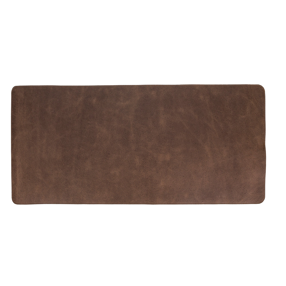 Leather Desk Mat - BROWN - saracleather