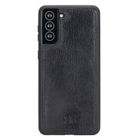 Magic Magnetic Detachable Leather Wallet Case with RFID for Samsung Galaxy S21 5G (6.2") - BLACK - saracleather