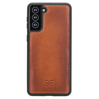 Magic Magnetic Detachable Leather Wallet Case with RFID for Samsung Galaxy S21 5G (6.2") - EFFECT BROWN - saracleather