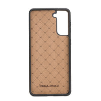 Flex Cover Leather Back Case with Card Holder for Samsung Galaxy S21 5G (6.2") - EFFECT BROWN - saracleather
