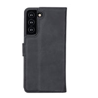 Liluri Magnetic Detachable Leather Wallet Case for Samsung Galaxy S22 Plus (6.6") - BLACK