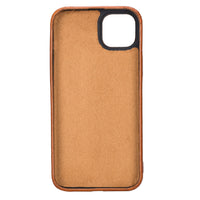 Rock Cover Leather Back Case for iPhone 14 (6.1") - EFFECT TAN