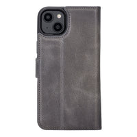 Magic Magnetic Detachable Leather Wallet Case with RFID for iPhone 14 Plus (6.7") - GRAY