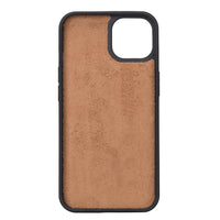 Santa Magnetic Detachable Leather Wallet Case for iPhone 13 (6.1") - TAN - saracleather