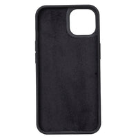 Liluri Magnetic Detachable Leather Wallet Case for iPhone 13 (6.1") - BLACK - saracleather