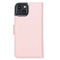 Magic Magnetic Detachable Leather Wallet Case with RFID for iPhone 13 Mini (5.4") - PINK