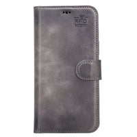 Magic Magnetic Detachable Leather Wallet Case with RFID for iPhone 13 Pro (6.1") - GRAY