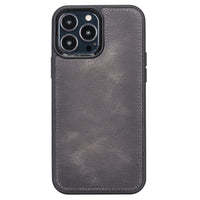 Magic Magnetic Detachable Leather Wallet Case with RFID for iPhone 13 Pro Max (6.7") - GRAY